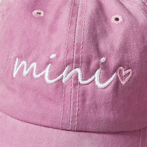 Matching Pink Baseball Caps Embroidered Mama & Mini - Picture 2 of 9